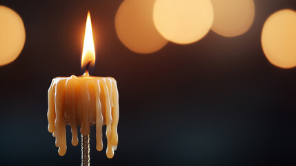 Warm candlelight creates a serene atmosphere during a quiet evening indoors