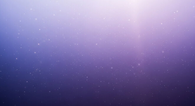 Cool lavender gradient with scattered sparkles, misty glow, and ethereal lighting