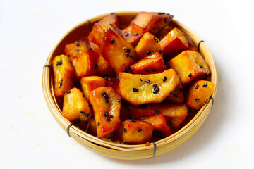 Daigaku imo with black sesame