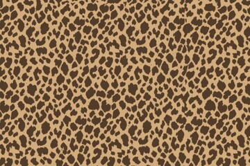 Dark brown abstract animal print with bold spots and high contrast, perfect for fashion or safari-themed branding
