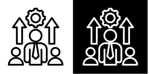 Leadership Development  Icon Set White Mix Style Collection
