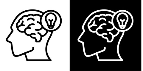 Thought Leadership  Icon Set White Mix Style Collection
