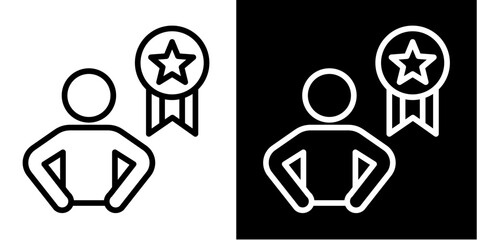 Achievement Badge  Icon Set White Mix Style Collection
