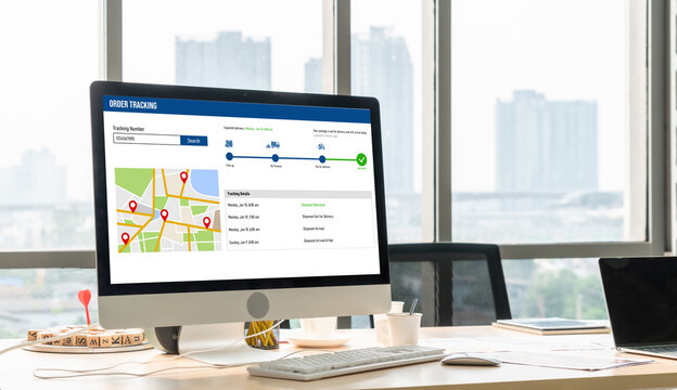 Delivery tracking system for e-commerce and modish online business to timely goods transportation and delivery
