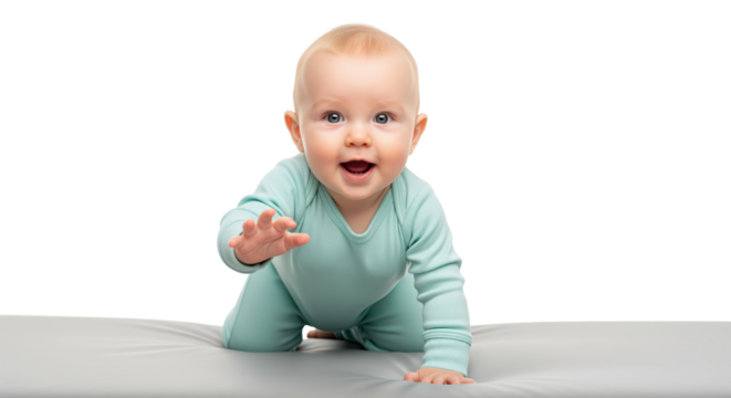 Developmental milestones poster for pediatric well visits plus daycare enrollment kits about crawling stage safety tips for motor skill checklists useful for parenting courses or baby mat product