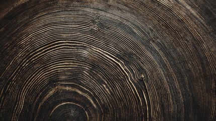 Fototapeta premium Rings of a tree stump showcase nature's beauty and history in close-up
