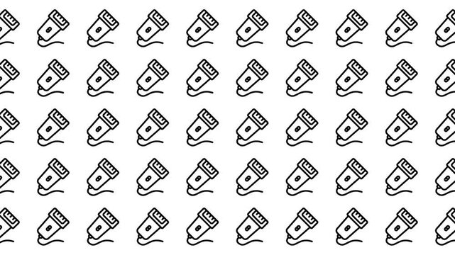 Pattern of electric shaver outlines suitable for groomingrelated designs. Ideal for beauty blogs, barber shops, product packaging, and personal care advertisements.