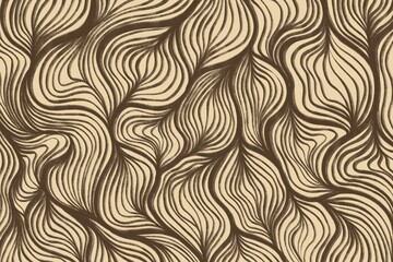 Beige abstract topographic pattern with intricate wavy contours and organic depth, ideal for luxury map or terrain branding