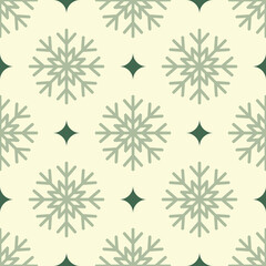 snowflake winter background seamless pattern