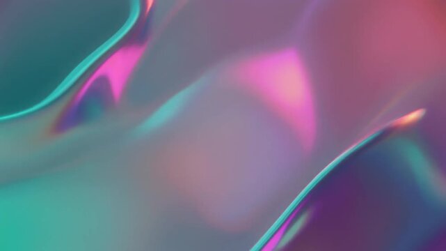Iridescent Waves Abstract Fluid Art in 16K Resolution