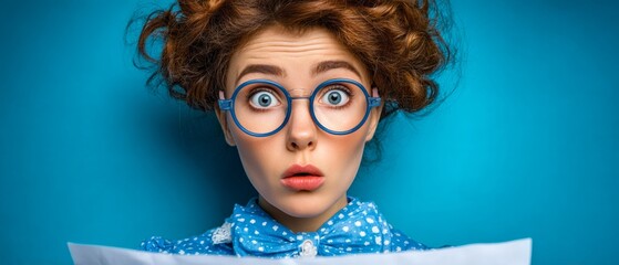 Shocked and stressed: capturing the realities of economic strain. Empty space. Overwhelmed by expenses: a conceptual photocopy effect illustration. High resolution. Minimal design.