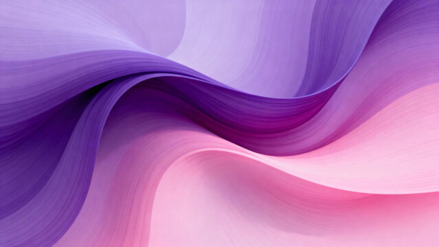 Abstract wavy gradient background in shades of purple and pink - Powered by Adobe