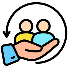 Customer Care Mini Illustration Icon. Use For Modern Concept, Print, Ui, Ux Kit, Web And App Development. Vector Related To Business Finance, Management And More