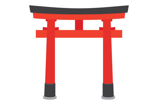 鳥居　イラスト素材