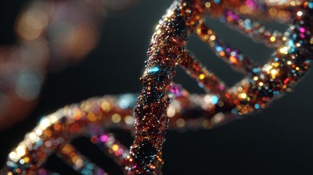 Unraveling the secrets of dna with modern technology. People connecting online. Scientific journey through subtle blues and digital dna patterns in research space. Online collaboration concept.