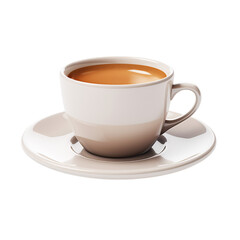 Obraz premium Cup of coffee on a saucer