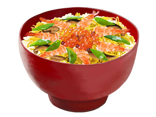 ちらし寿司（赤椀）