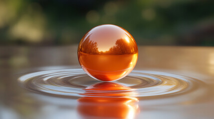 A 3D electron orbit model hovers above a surface, with glowing orbital paths and particle representation, illustrating atomic structure and quantum physics concepts.
