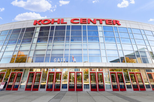Madison, WI, USA - October 7, 2025: Kohl Center is home to the University of Wisconsin - Madison Badgers basketball and ice hockey teams.