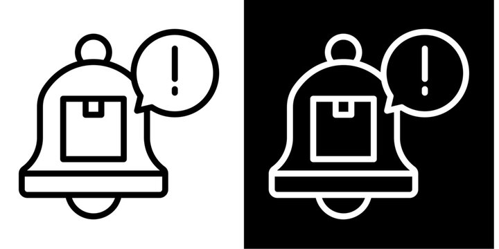 Notification  Icon Set White Style Collection