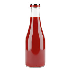 Kitchen Condiment Ketchup Bottle Isolated on Transparent Surface
