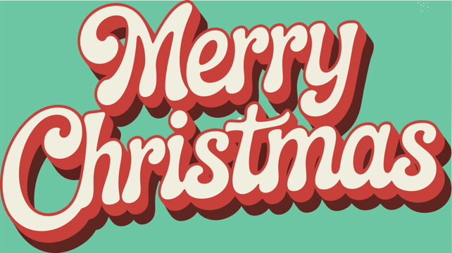 Merry Christmas 3D editable text effect vector, festive red and gold typography design for holiday greeting cards, posters, banners, social media, and winter celebration projects. Fully editable layer