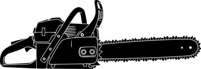 Chainsaw, Chainsaw silhouette, Chain saw icon, Chain saw vector set, Chainsaw illustration, Chainsaw clipart set