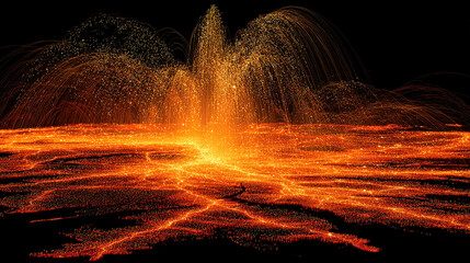 Glowing particle streams flow across a stylized cityscape, symbolizing shifting collective sentiment and emotional energy moving through an interconnected urban network.