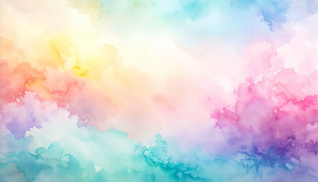 Varied color watercolor wash for background art
4