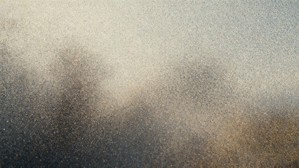 Foggy landscape with blurred tree silhouettes and soft light diffusion