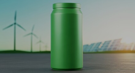 Green Tin Object for Green Screen Editing in Various Scenes
