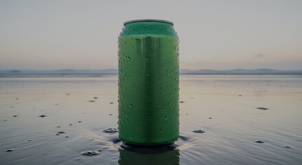 Green Tin Object for Green Screen Editing in Various Scenes