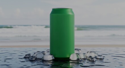 Green Tin Object for Green Screen Editing in Various Scenes