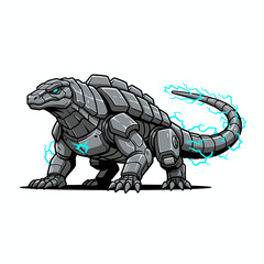 🦖 Kartun T-Rex hijau lucu ilustrasi vektor karakter dinosaurus reptil buaya © yusuf