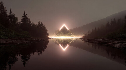 Mind calm visualized as balanced symmetrical light radiating harmony focus and serenity with soft glowing patterns symbolizing inner peace clarity mental balance and meditative state