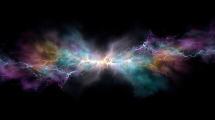 Colorful Abstract Cosmic Nebula