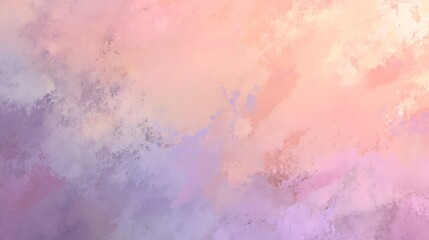 Obraz premium Abstract painted background featuring a soft blend of pastel pink, orange, and purple colors.