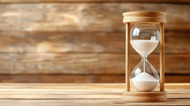 Elegant hourglass wooden hourglass sand timer calm passage of time