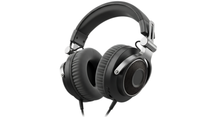 Sound Sanctuary: An elegant, over-ear headphone, perfect for audiophiles. Imbued with a rich and immersive auditory experience.