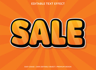 sale text effect label promotion ads poster background element design