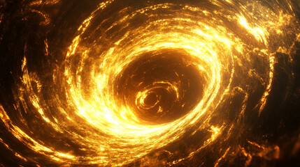 A swirling helix of luminous light streaks spirals around a glowing center, symbolizing energy flow, evolution, and the dynamic rhythm of creation and transformation.
