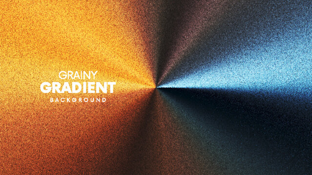 Abstract grainy circular gradient background blending warm cool tones created from thousands of individual dots. Dynamic grainy gradient design focusing light towards the center for futuristic visual