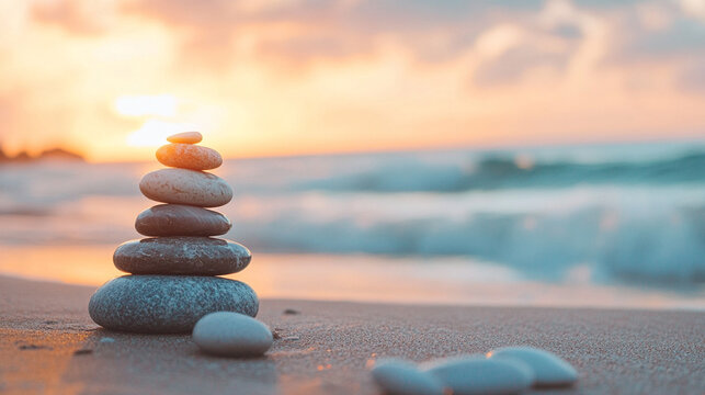 Concept of balance and harmony depicted through symmetrical forms, flowing elements, and serene colors, symbolizing equilibrium, unity, and peaceful integration in abstract design.