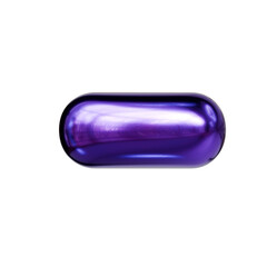 Alphabet number and symbol 3d word render Purple Chrome Glossy Tubular Symbol