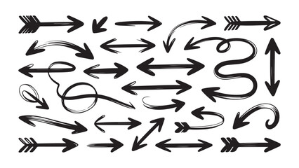 Collection of versatile arrow icons for digital and print design projects