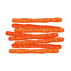 Vector Illustration Logo Clip art latiao stick Chinese Food Isolated