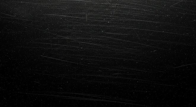 Dark Textured Background with Subtle Scratches and Grain for Overlay and Design