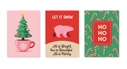 Festive Holiday Cards Cheerful Christmas and Winter Greetings