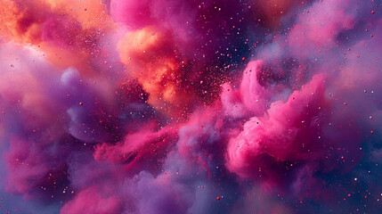 A canvas dissolves into glowing particles, symbolizing imagination, creativity, and transformation as abstract fragments flow into a dynamic, ethereal digital space.