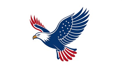 Obraz premium American Eagle Symbol of Freedom and Patriotism.